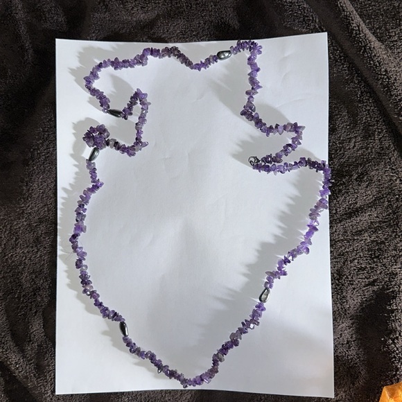 NWOT Amethyst and Silver Necklace - Picture 6 of 6